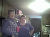 This is my stepcousin Mike's wife Mary(left), and my stepcousin Lisa(right) at my Aunt's house on Thanksgiving Day.